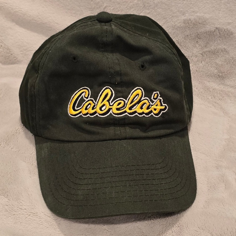 Cabelas Hat Cap Olive Green Embroidered Logo World Foremost Outfitter